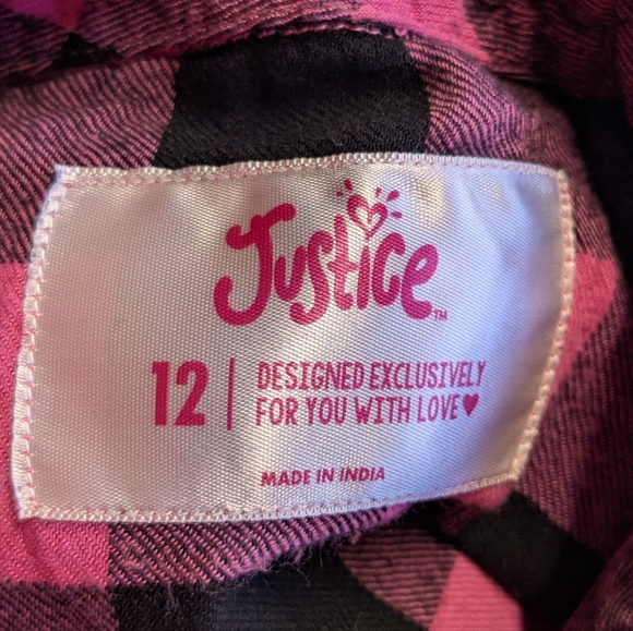 Women's (Junior's) Justice Button Down Shirt - Picture 3 of 3